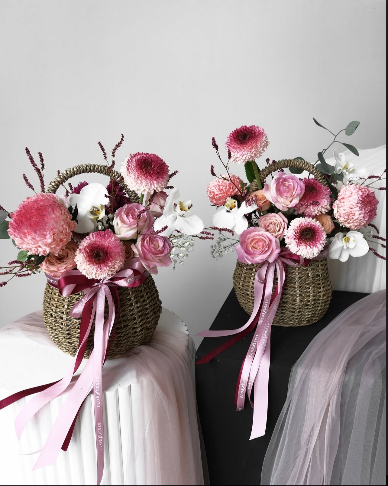 Fresh Flower - Rattan Basket
