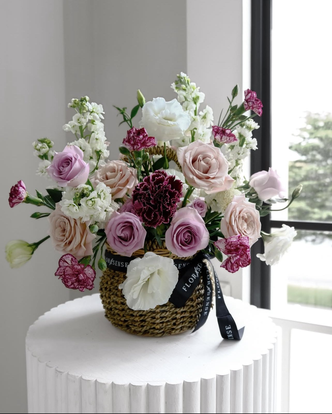 Fresh Flower - Rattan Basket