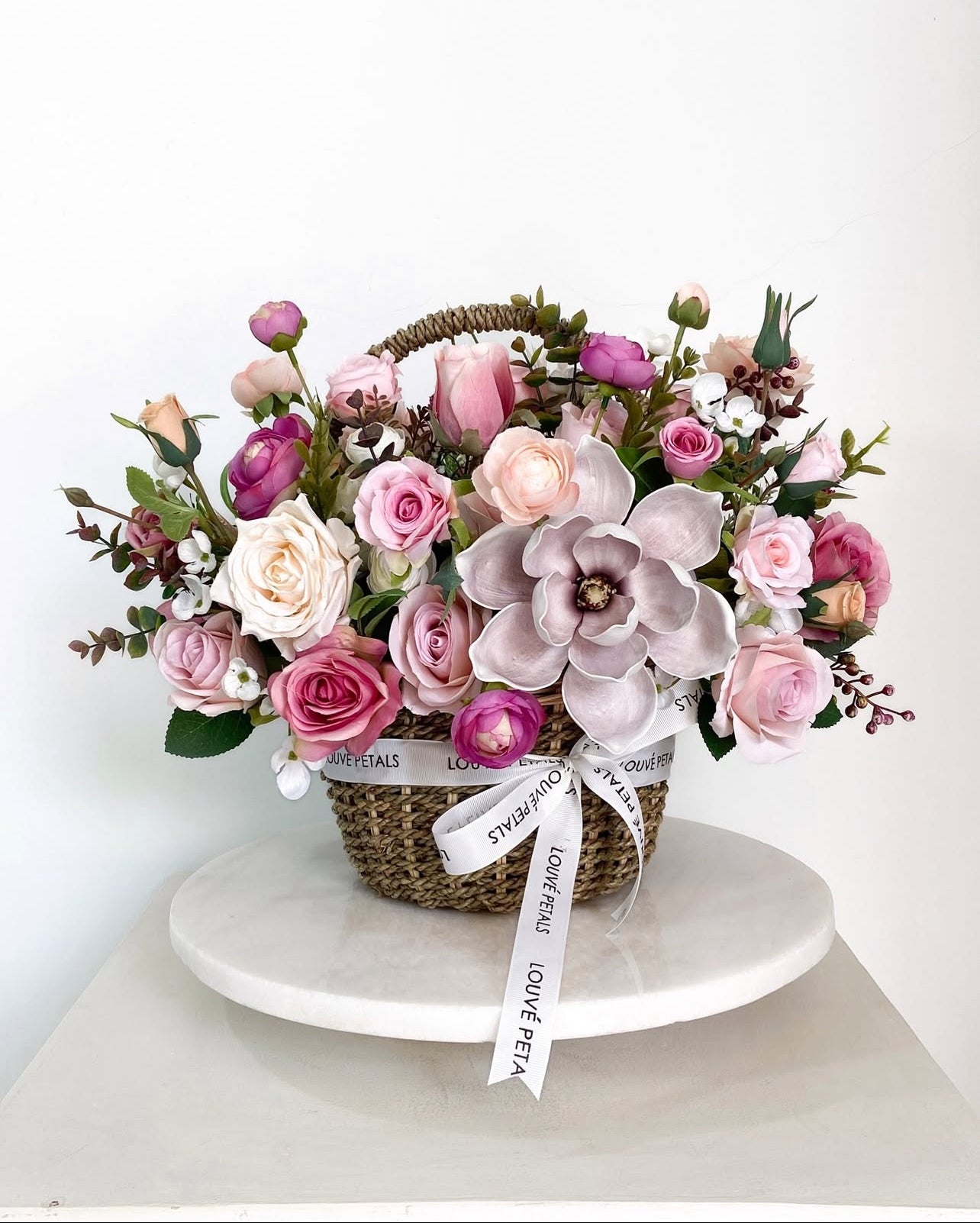 Artificial Flower - Rattan Basket
