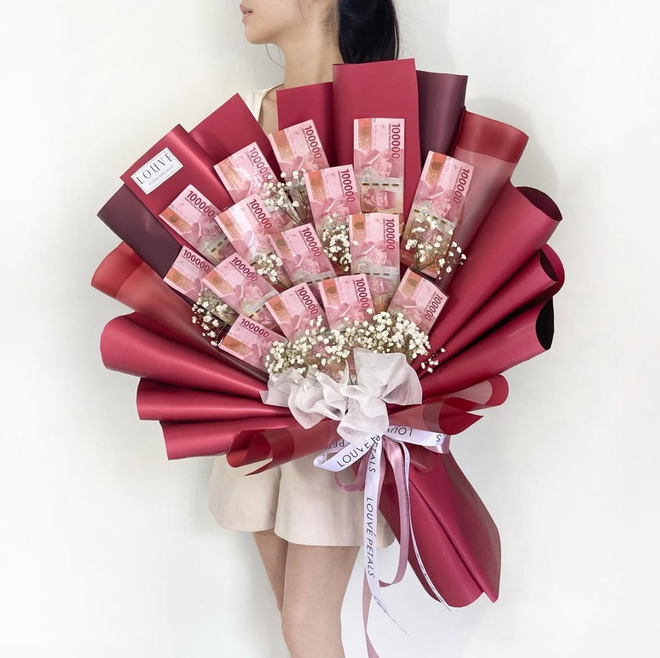 Money Bouquet - The Everbloom (Baby Breath)
