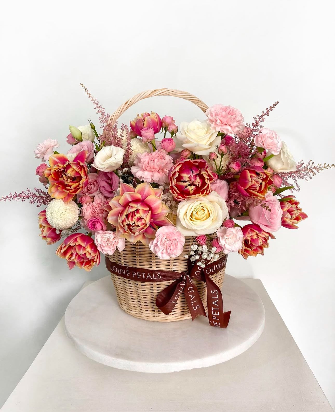 Fresh Flower - Rattan Basket