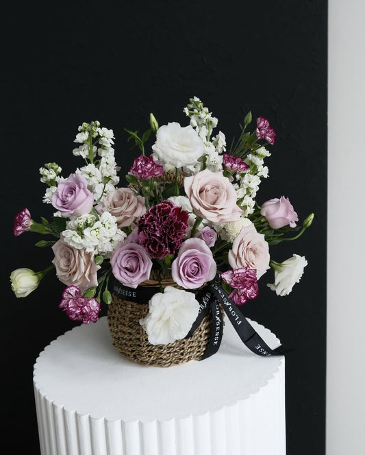 Fresh Flower - Rattan Basket
