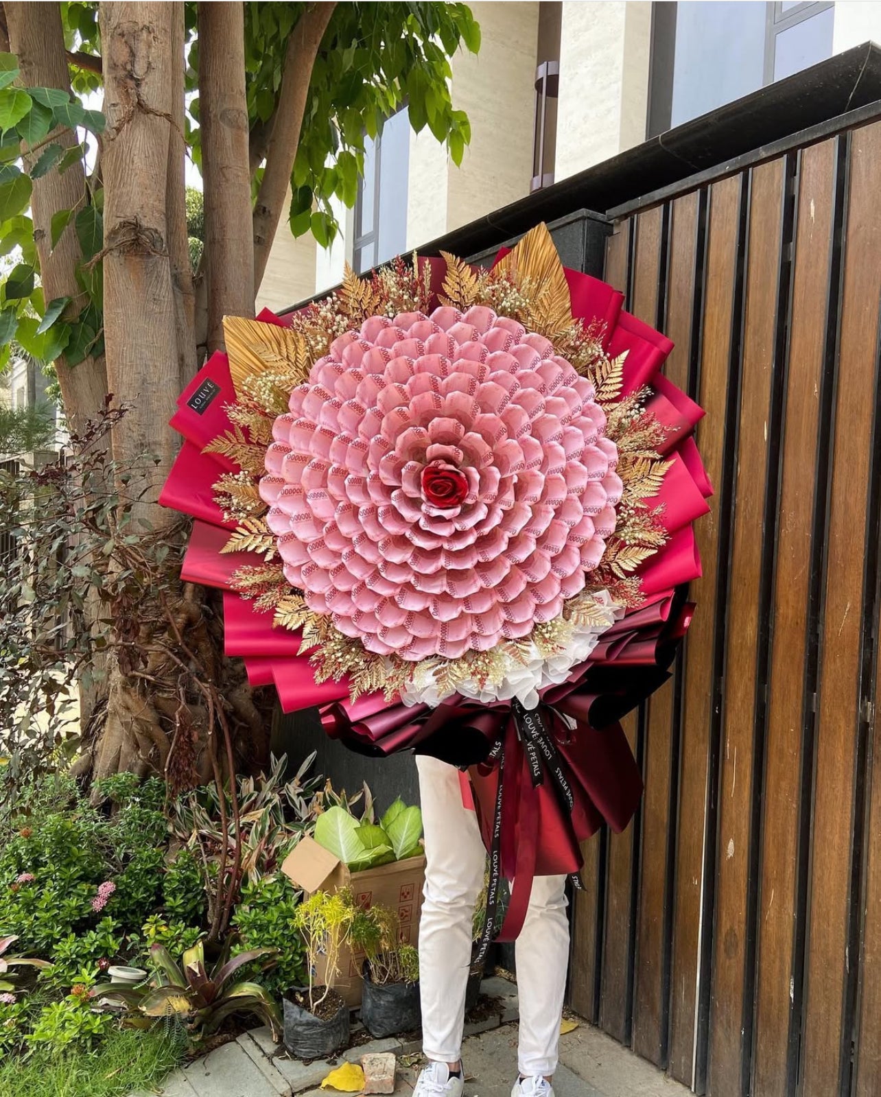 Money Bouquet - The Rosetta Single Rose (Dried Flower)