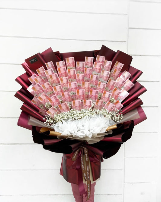 Money Bouquet - The Everbloom (Baby Breath)