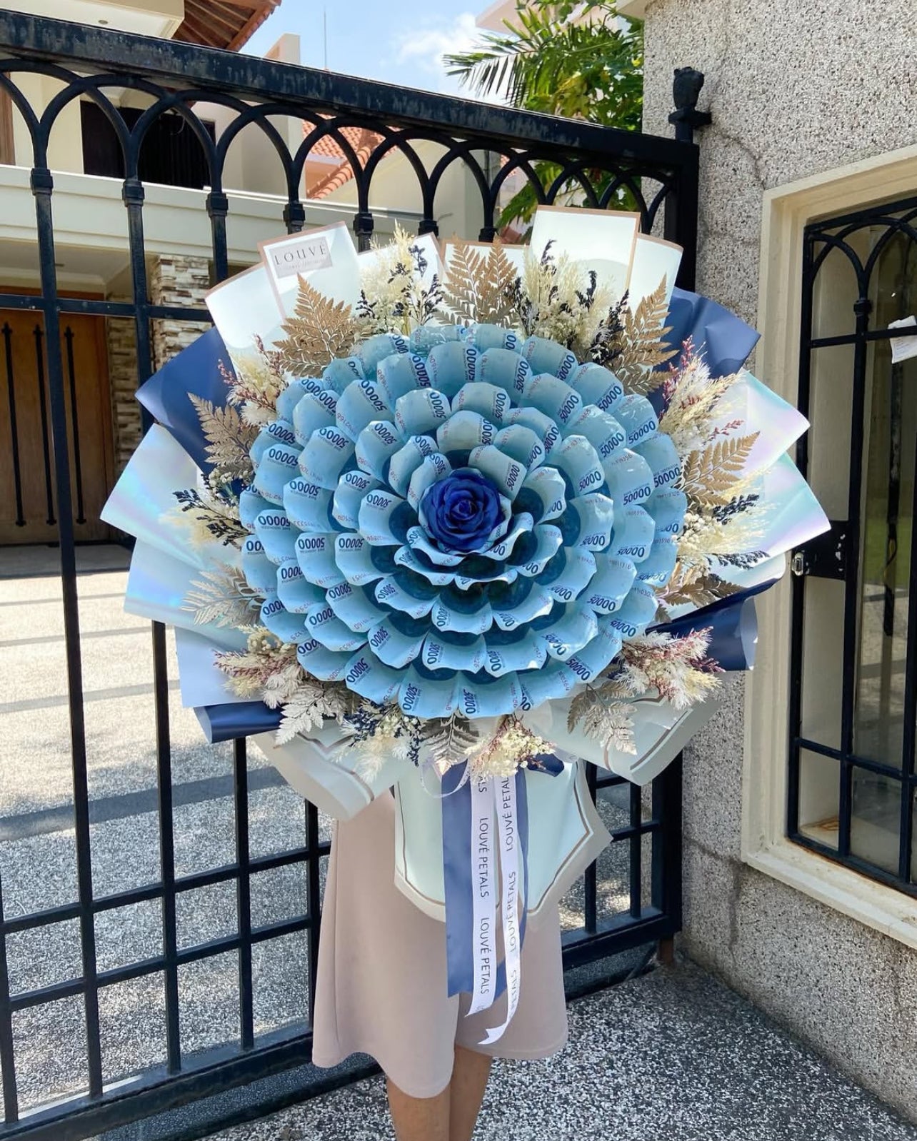 Money Bouquet - The Rosetta Single Rose (Dried Flower)