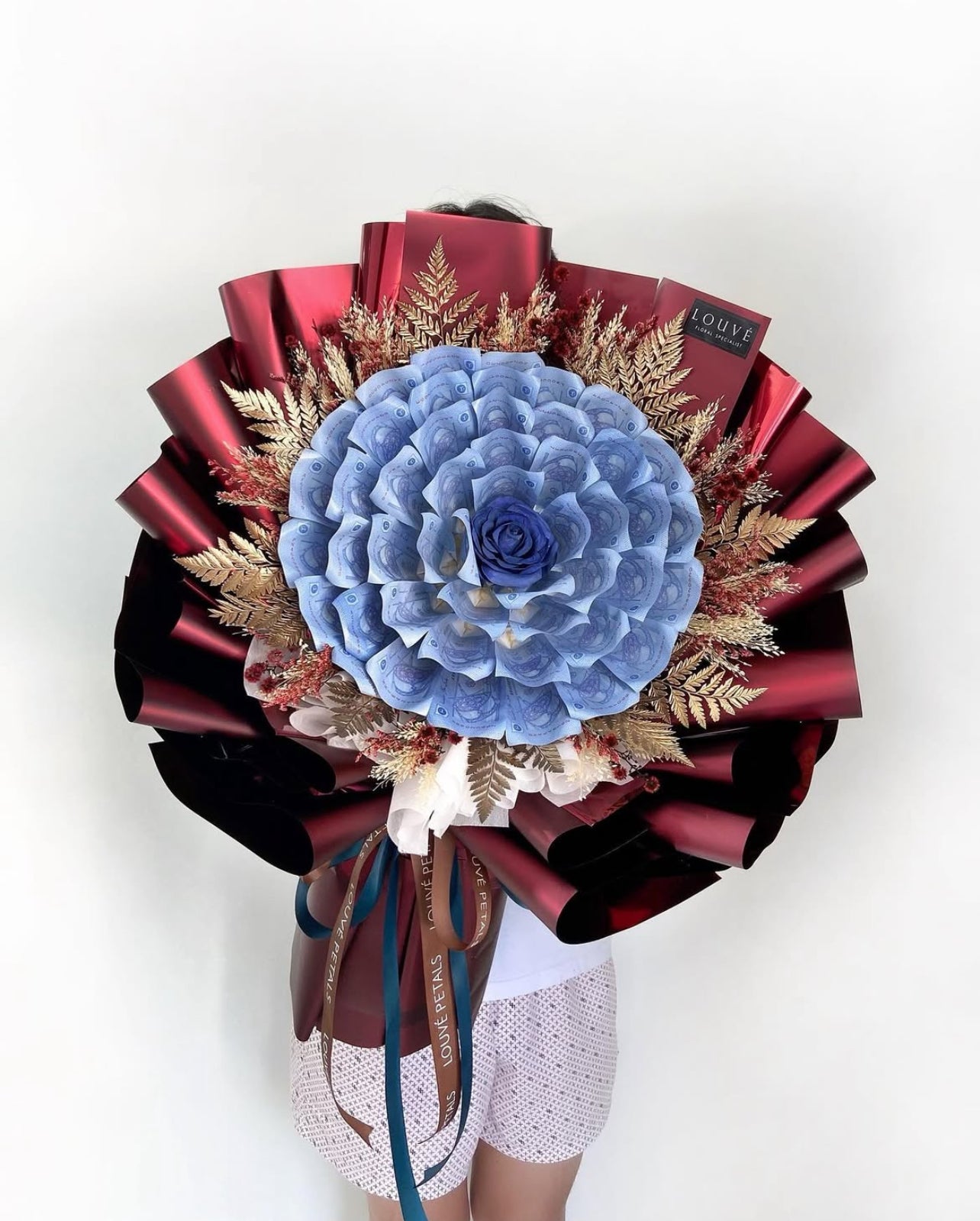 Money Bouquet - The Rosetta Single Rose (Dried Flower)