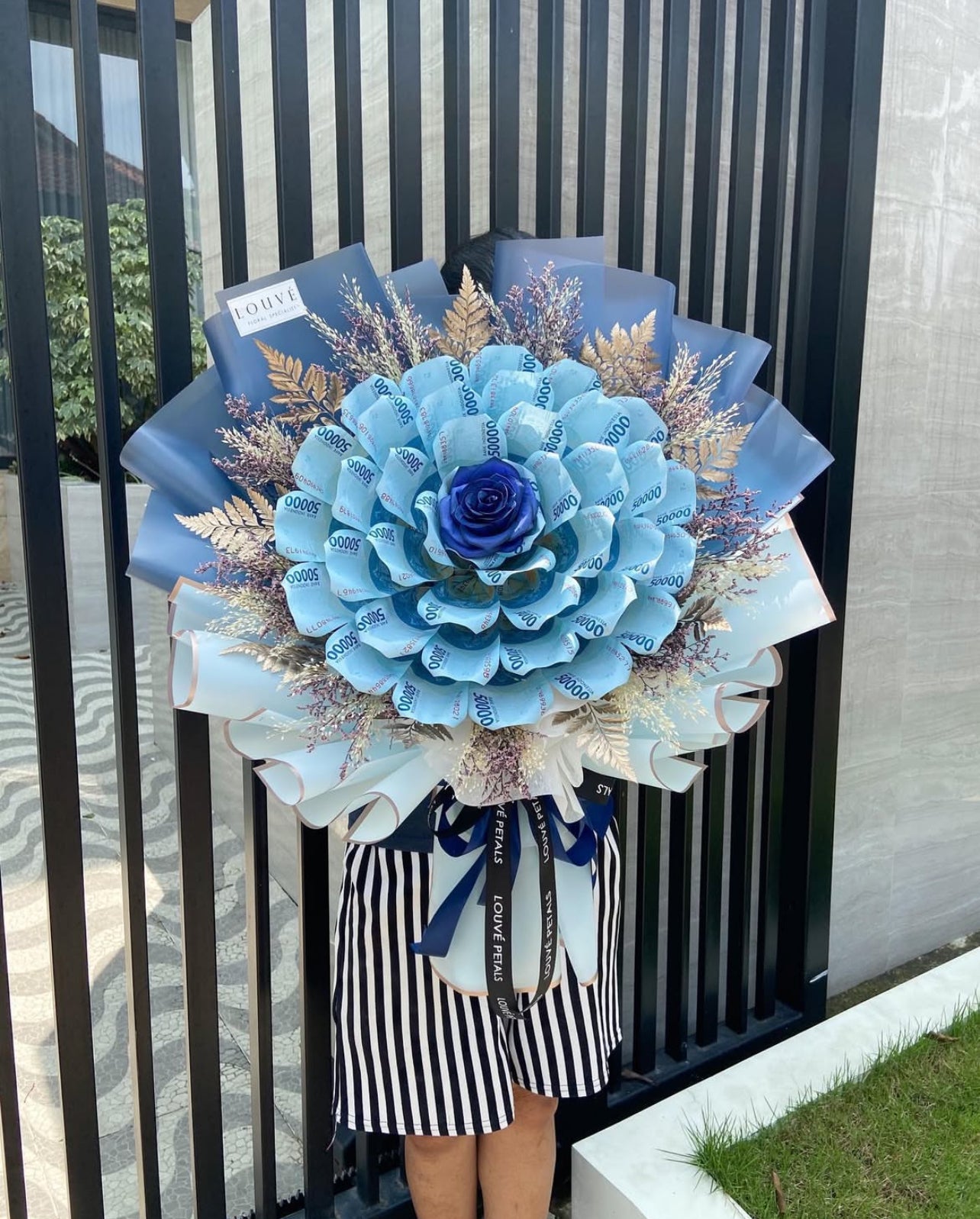 Money Bouquet - The Rosetta Single Rose (Dried Flower)