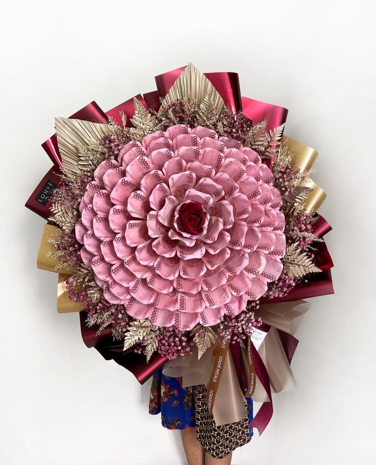 Money Bouquet - The Rosetta Single Rose (Dried Flower)