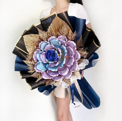 Money Bouquet - The Rosetta Single Rose (Dried Flower)