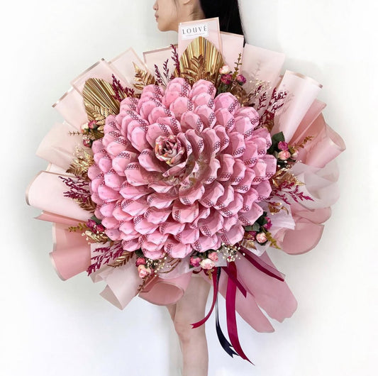 Money Bouquet - The Rosetta Single Rose (Dried Flower)