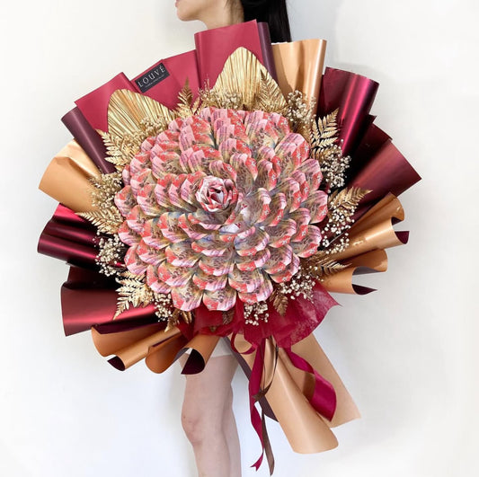 Money Bouquet - The Rosetta Single Rose (Dried Flower)