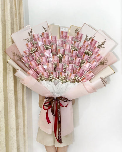 Money Bouquet - The Everbloom (Baby Breath)