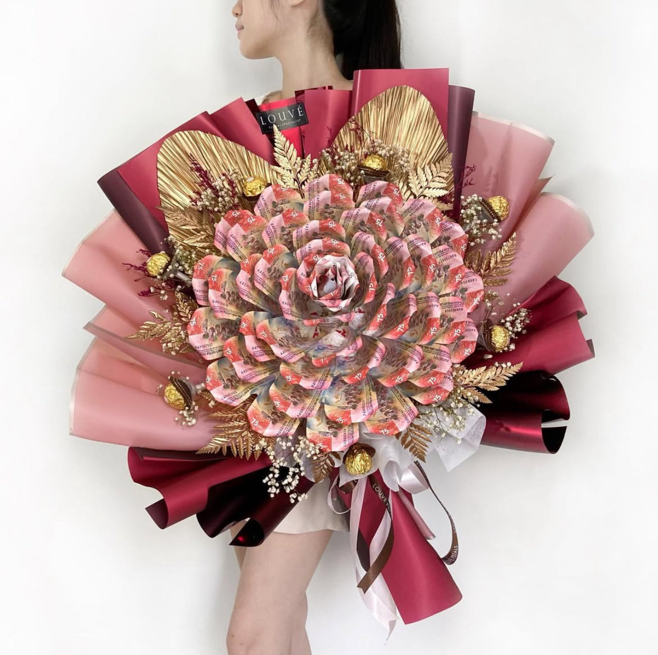 Money Bouquet - The Rosetta Single Rose (Dried Flower)