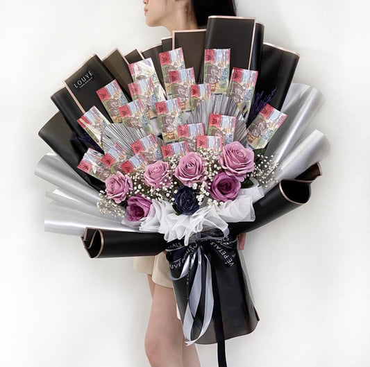 Money Bouquet - The Everbloom (Artificial Flowers)
