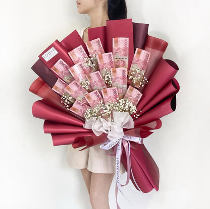 Money Bouquet - The Everbloom (Baby Breath)