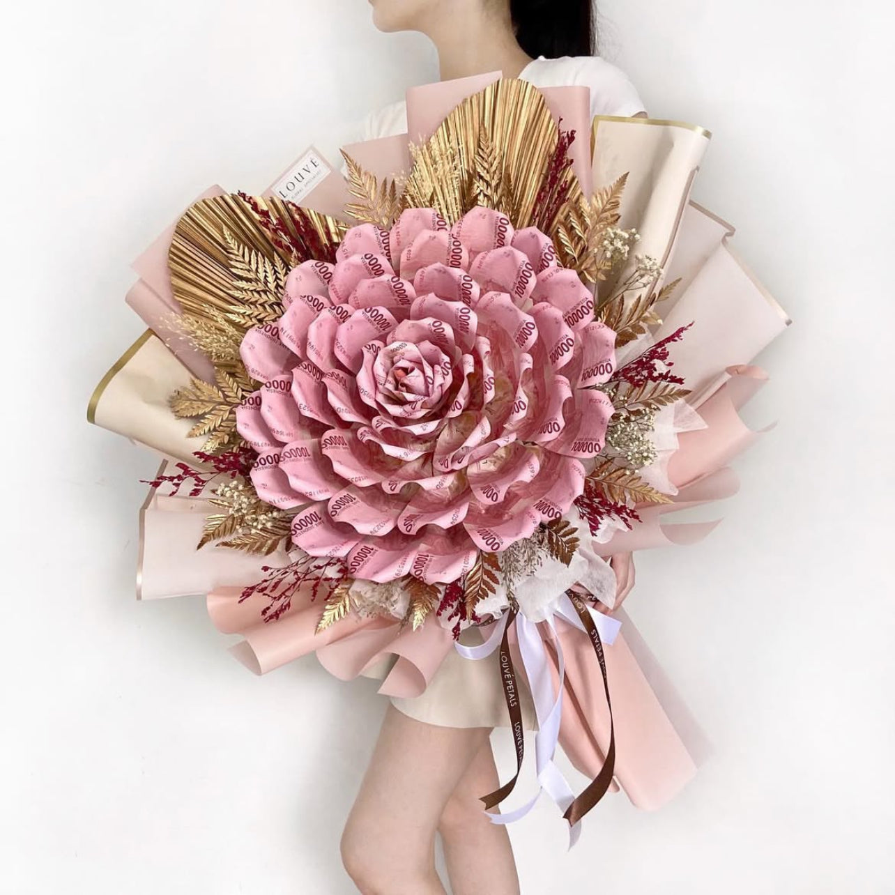 Money Bouquet - The Rosetta Single Rose (Dried Flower)