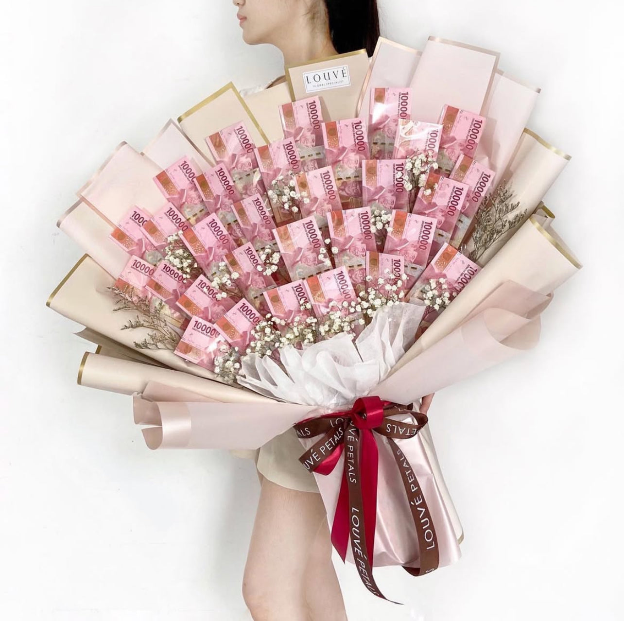 Money Bouquet - The Everbloom (Baby Breath)
