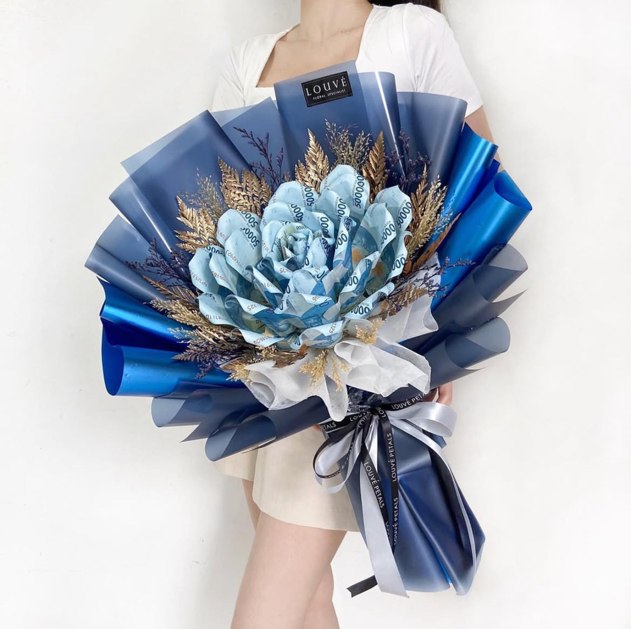 Money Bouquet - The Rosetta Single Rose (Dried Flower)
