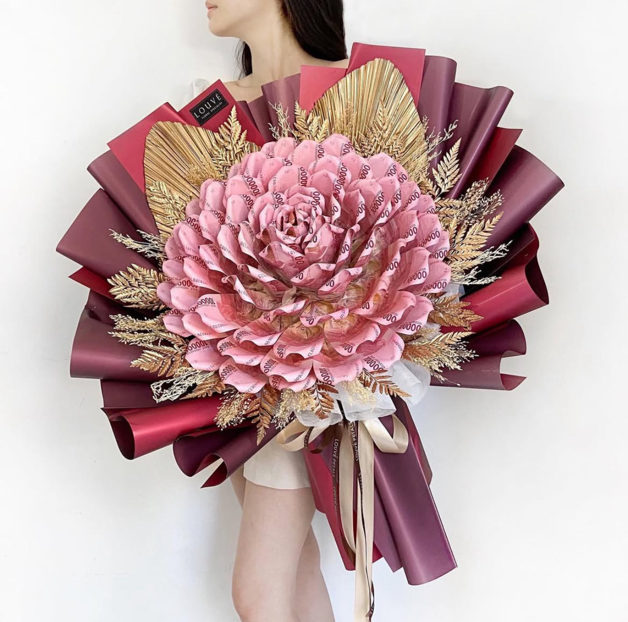 Money Bouquet - The Rosetta Single Rose (Dried Flower)