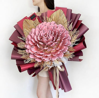 Money Bouquet - The Rosetta Single Rose (Dried Flower)