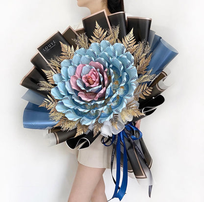 Money Bouquet - The Rosetta Single Rose (Dried Flower)