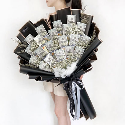 Money Bouquet - The Everbloom (Baby Breath)