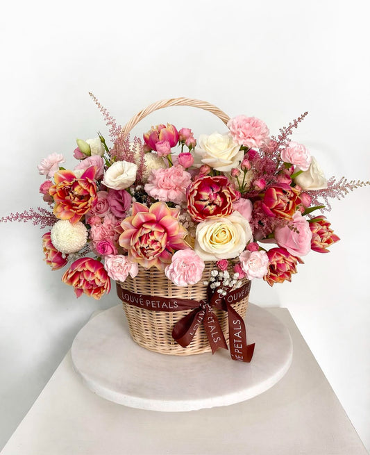 Fresh Flower - Rattan Basket